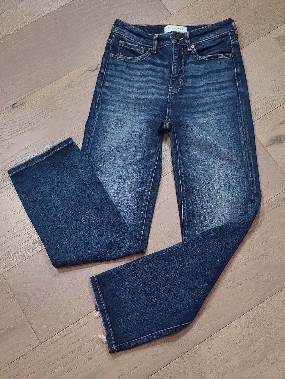 EUC BKE Jeans Women's sz 25/28* Billie Slim Fit High Rise Straight Crop Denim